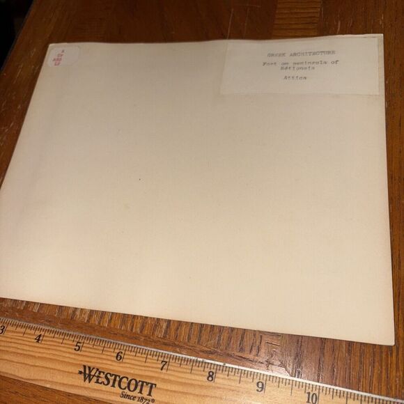 Vintage Ruins of Fort on Peninsula of Eëtioneia Attica Greek Sculpture Photo - Picture 2 of 3